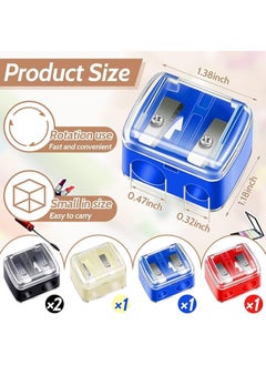 Generic Dual Pencil Sharpener for Eyebrow & Eye Pencils – 2-Hole Design for Precise Makeup  - Image 2