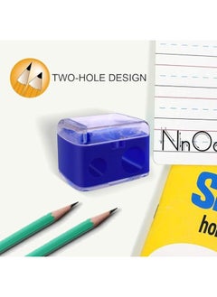 Generic Dual Pencil Sharpener for Eyebrow & Eye Pencils – 2-Hole Design for Precise Makeup  - Image 3