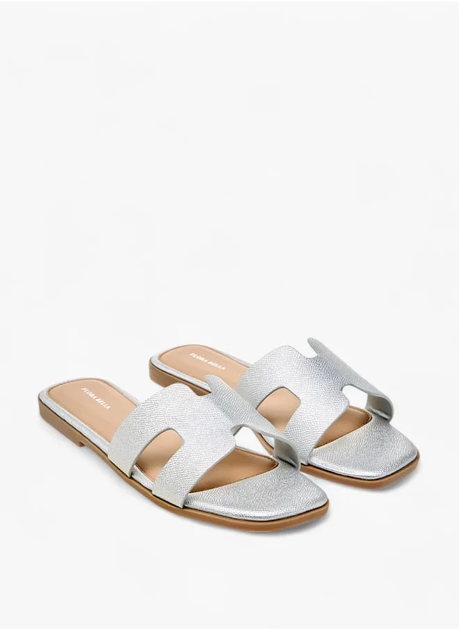 فلورا بيلا من شو إكسبرس Women Textured Slip-On Sandals