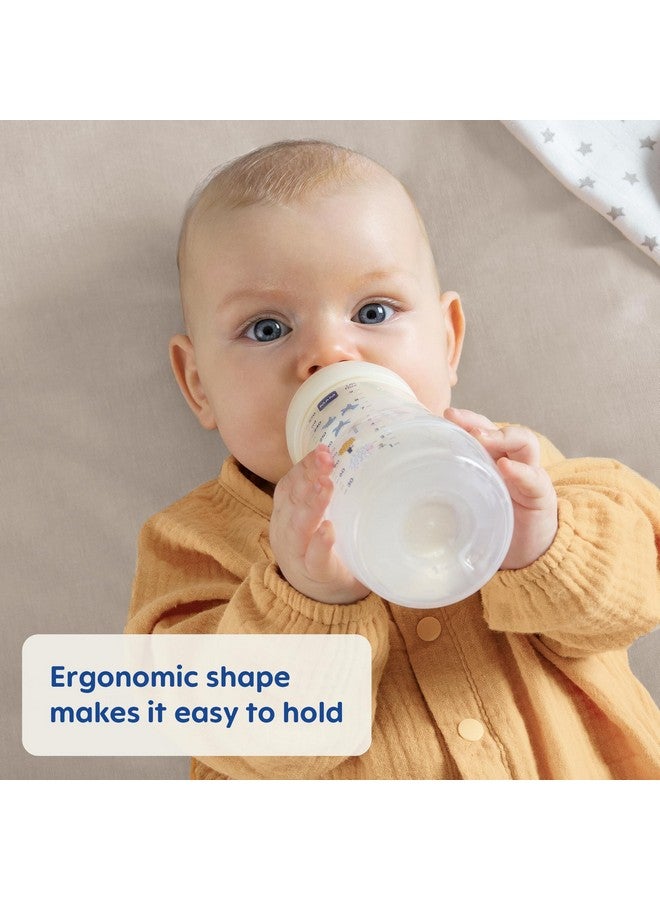 MAM Easy Active Baby Bottles 11 oz with Bonus Nipple, Fast Flow Skinsoft Silicone Nipple with Wide Neck Ergonomic Design, Easy to Hold, BPA-Free Bottles with Leak-Proof Caps for 4+ Months Baby, Unisex - Image 2