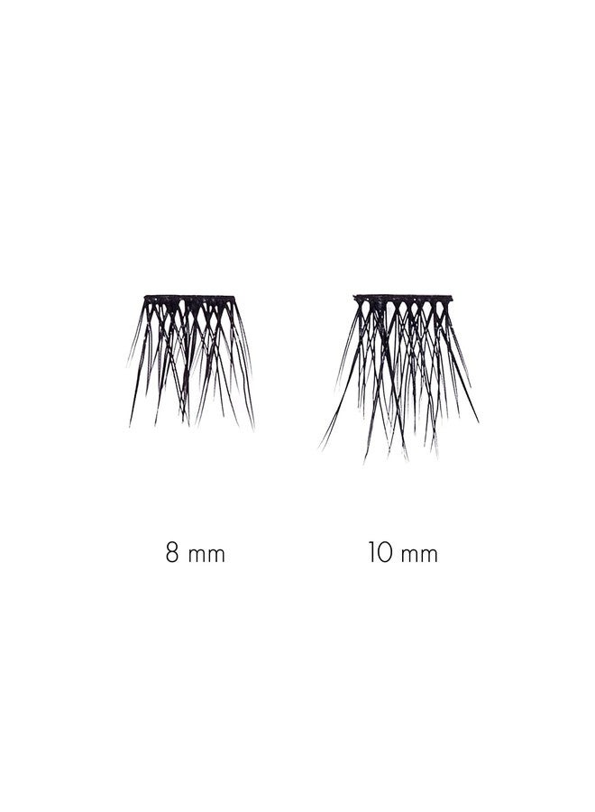 SWEED - 3D Cluster Duo False Eyelashes | 12 Lash Clusters in 8mm (6pcs) & 10mm (6pcs) | Easy-To-Apply | Vegan, Cruelty-Free, Clean Beauty (Medium) - Image 2