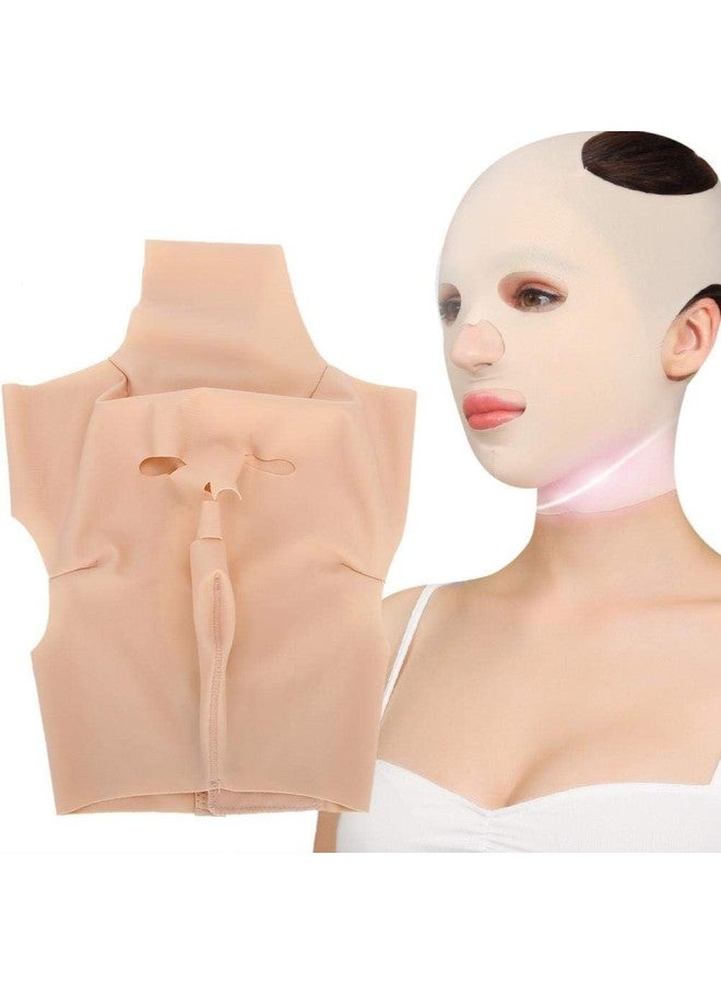 klarako Full-Face Shaping Bandage, Breathable Elastic V‑Line Lift Up Belt Shaping Double‑Chin Reducer Facial Slimming Strap, Tighten and Lift Facial Skin - Image 1