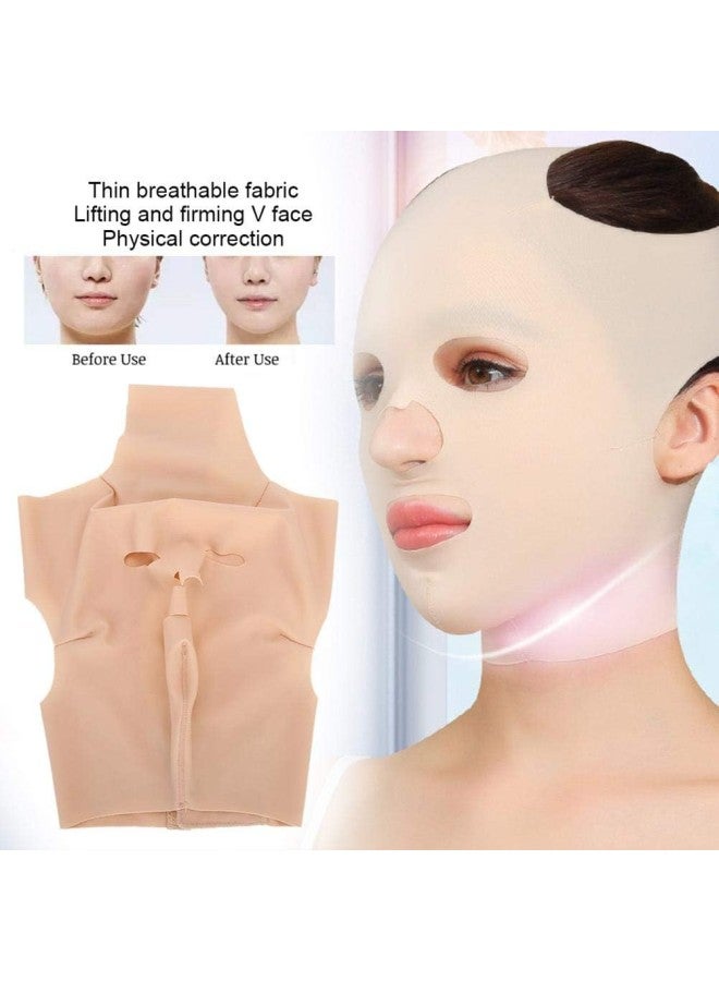 klarako Full-Face Shaping Bandage, Breathable Elastic V‑Line Lift Up Belt Shaping Double‑Chin Reducer Facial Slimming Strap, Tighten and Lift Facial Skin - Image 3