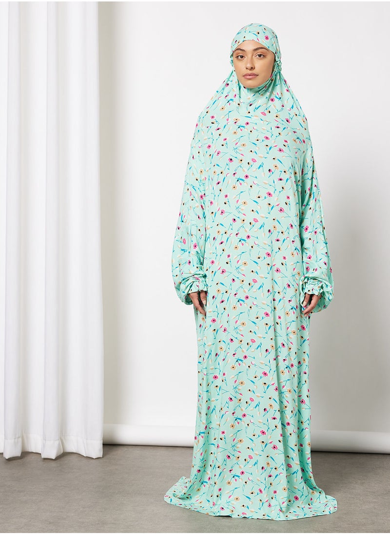 Hayat - Praying Dress With Attached Veil - Image 1