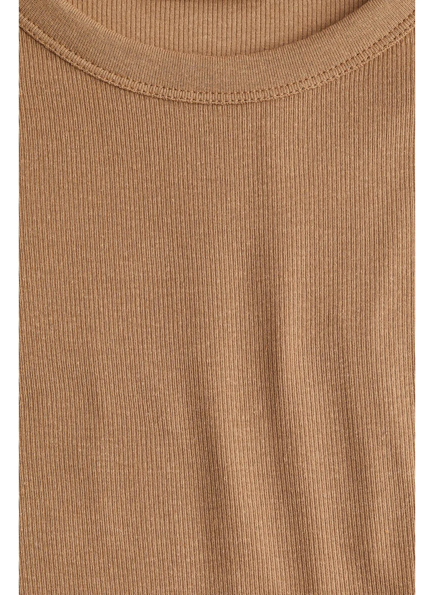 H&M Ribbed Modal-Blend Top