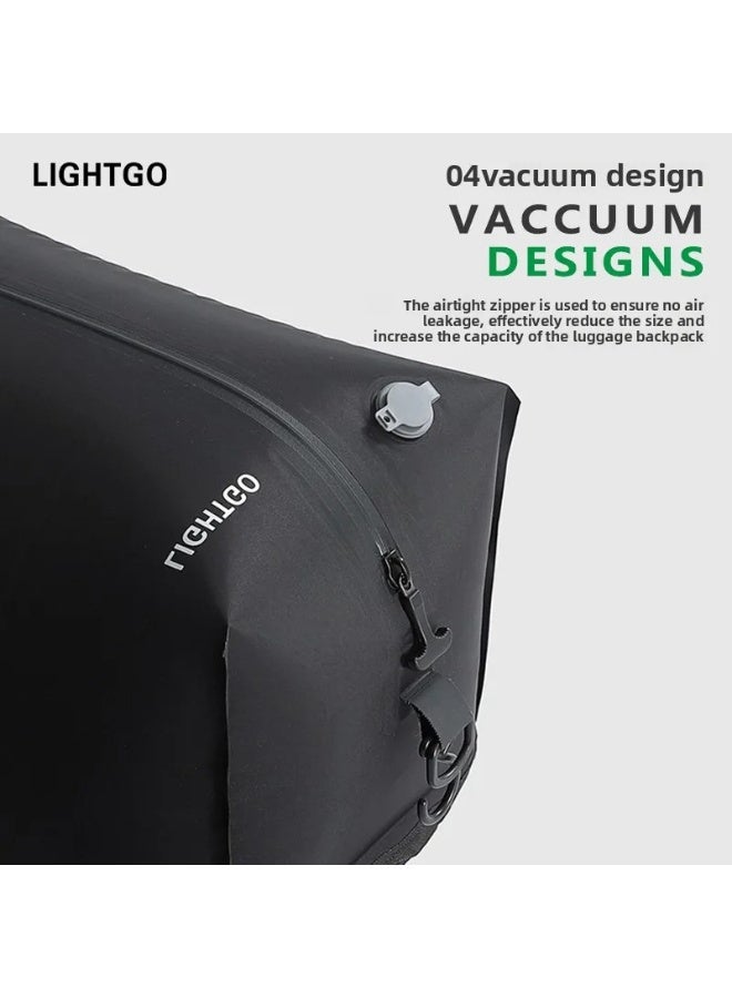 LIGHTGO Vacuum Compression Travel Storage Bags – Waterproof Moisture-Proof Portable Clothing Organizer Luggage Suitcase Business Travel 3pcs - Image 5