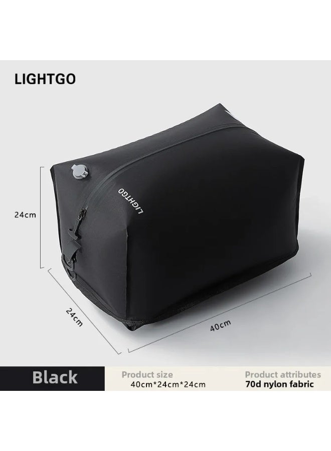 LIGHTGO Vacuum Compression Travel Storage Bags – Waterproof Moisture-Proof Portable Clothing Organizer Luggage Suitcase Business Travel 3pcs - Image 1