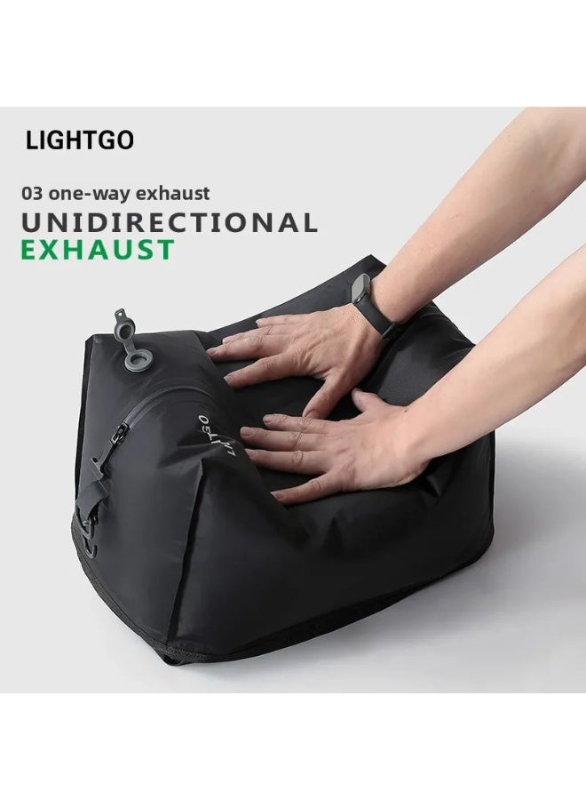 LIGHTGO Vacuum Compression Travel Storage Bags – Waterproof Moisture-Proof Portable Clothing Organizer Luggage Suitcase Business Travel 3pcs - Image 3