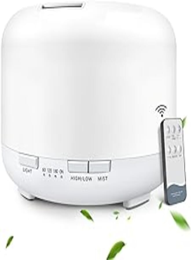 Yikubee YIKUBEE Oil Diffuser, 500ml Essential Oil Diffuser, Humidifier with Remote Control, Aromatherapy Diffusers for home, Diffusers for Essential Oils Large Room 