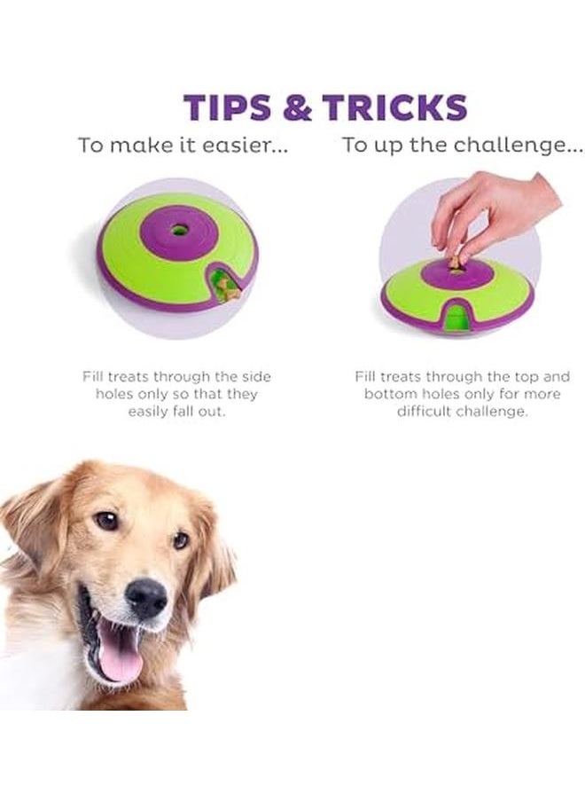 outward hound - Nina Ottosson Dog Treat Maze Dog Puzzle Interactive Treat Puzzle Dog Enrichment Dog Toy Level 2 Intermediate Green - Image 1