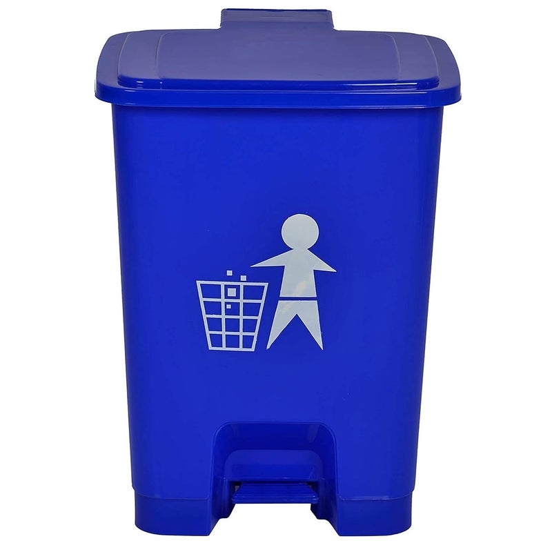Dhwani Enterprise Dhwani Enterprise Plastic Pedal Dustbin Biomedical waste bins for hospitals Set of 5 BlueGreenRedBlackYellow 10 LTR WITH CHECK DUSTER CLOTH FREE  - Image 4