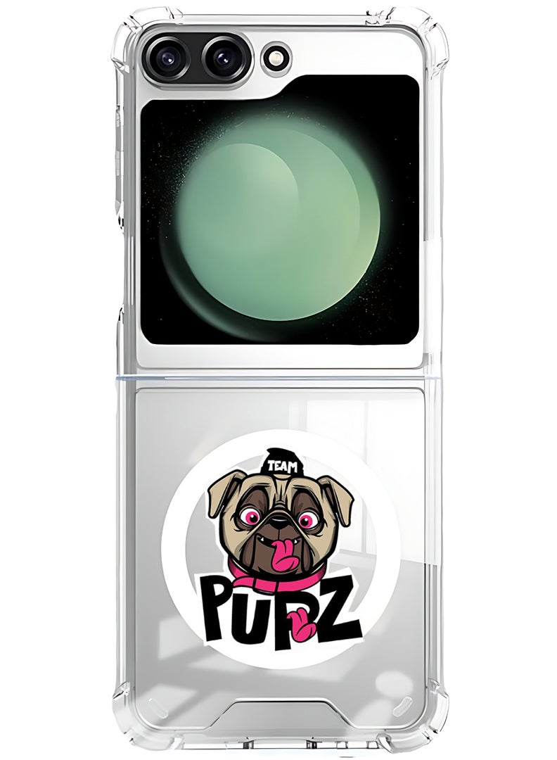 Theodor Magnetic Case for Samsung Galaxy Z Flip 6 Compatible with MagSafe Wireless Charging, Shockproof Phone Bumper Cover pupz - Image 1