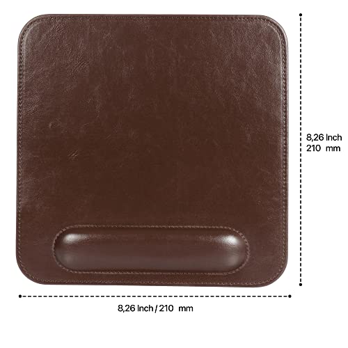 Londo Leather Mouse Pad with Wrist Rest – Ergonomic Support, Non-Slip Base, Smooth Surface - Image 3