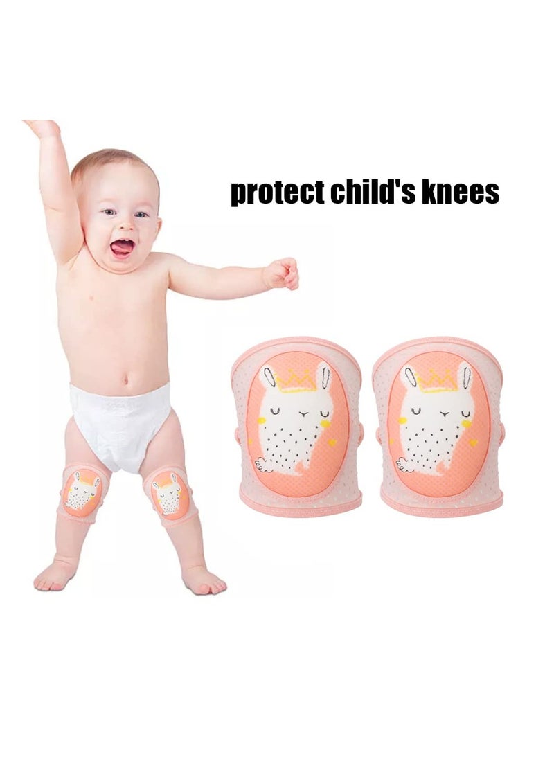Gonice 1 Pair Baby Knee Pad Breathable Crawling Knee Protector Elastic Baby Toddler Kneepad for 0 to 4 Year Old Toddler Infant Girl Boy  - Image 3