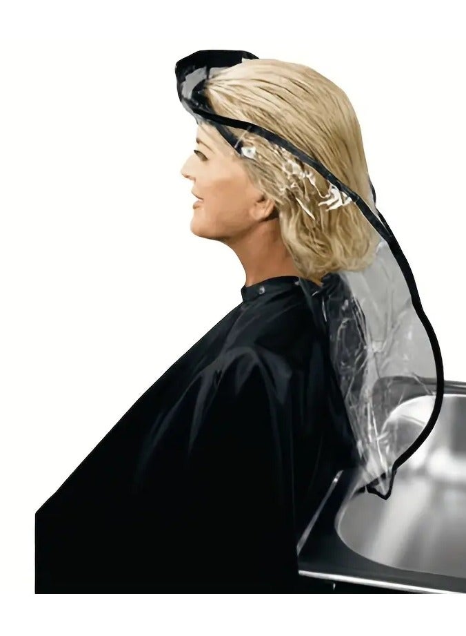 Rozino Unisex-Adult Hair Salon Shampoo Funnel Cap, Elastic-Band Hairdresser Cowl, Home Hair Treatment Hair Washing Cap, Dyeing Hair Funnel Shoulder, Hair Coloring Protection, Suitable for Normal Hair Type, Lightweight Hair Care Accessory - Image 1