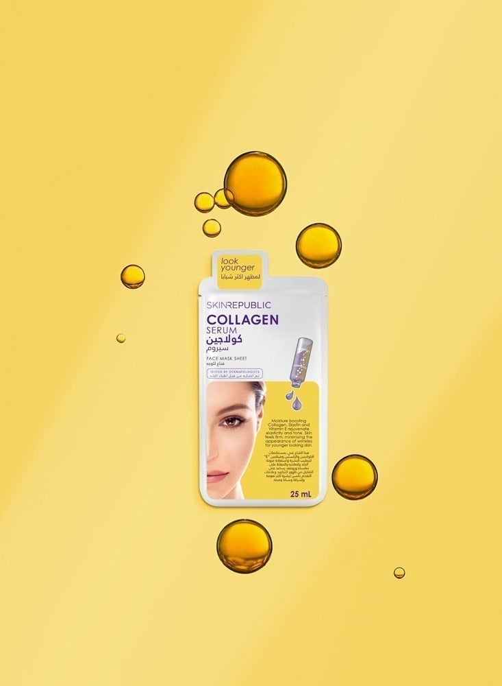 سكين ريبابلك ماسك الوجه الكولاجين سيروم لتقليل علامات الشيخوخة وترطيب البشرة 25مل - Image 4