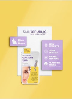 SKIN REPUBLIC Skin Republic Collagen Serum Infusion Anti-Aging and hydrating Face Mask Sheet 25ml  - Image 5