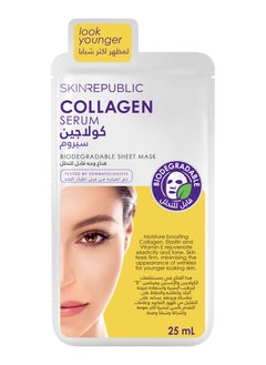 SKIN REPUBLIC Skin Republic Collagen Serum Infusion Anti-Aging and hydrating Face Mask Sheet 25ml  - Image 1