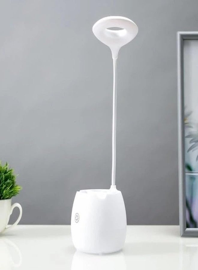 أسينشين مصباح مكتبي LED من أسينشن، مناسب للدراسة، مصباح ليلي محمول بإضاءة عالية ومتوسطة ومنخفضة، موفر للطاقة، رقبة مرنة، قابل لإعادة الشحن عبر منفذ USB، قطعة ديكور مثالية كهدية لغرفة نوم الأطفال أو غرفة الأطفال أو ديكور المنزل (متنوعة). - Image 1