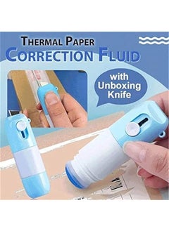 black sparrow BLACK SPARROW Thermal Paper Correction Fluid with Unboxing KnifeThermal Paper Data Protection FluidPortable Information AntiLeakage Protection Correction Fluid for Package LabelsBills  - Image 4