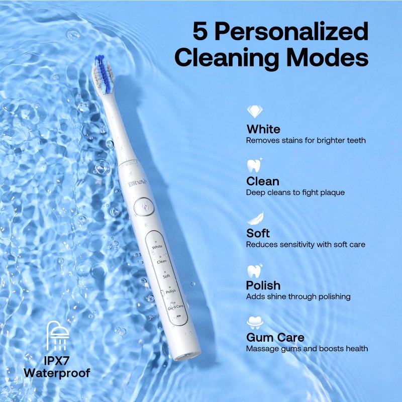 Bitvae Ultrasonic Electric Toothbrush - Rechargeable Sonic Electric Toothbrush - Image 5
