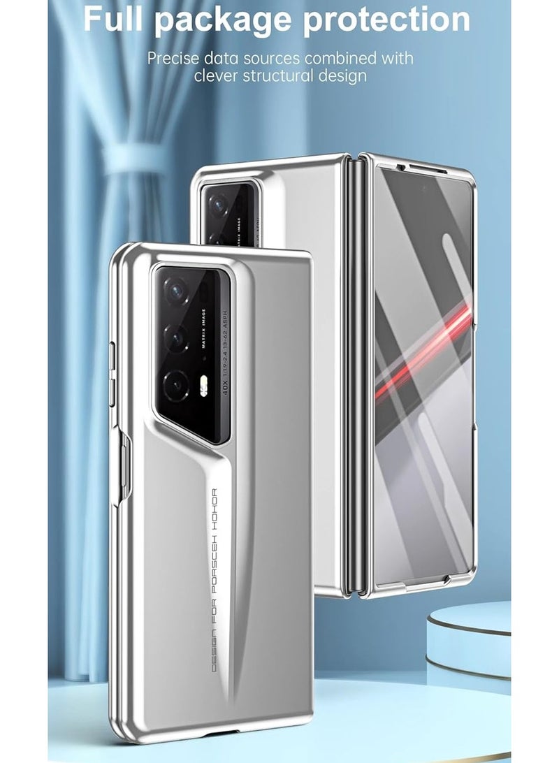 general Case Compatible with Honor Magic V2 RSR Porsche Design Phone Case, 360 Full Coverage AG Frosting Cover Comes with Glass Front Film Ultra-light and Ultra-thin Protective Case - Image 3