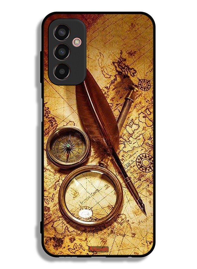 Tolwak Samsung Galaxy F13 Protective Case Cover Vintage Compass - Image 2