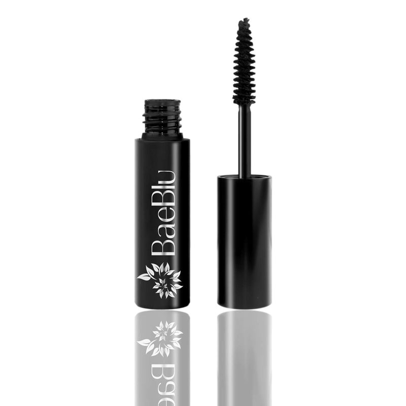 BaeBlu Organic Mascara and Lash Conditioner, Long and Healthy Lashes, Non-Irritating 100% Natural Formula, Black - Image 1