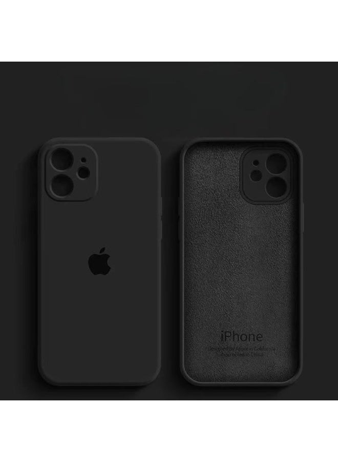 ألترون جراب ALTRONE لهاتف iPhone 16 Pro Max، غطاء سيليكون سائل متوافق مع MagSafe - جراب هاتف نحيف وناعم ومقاوم للصدمات مع حماية لعدسة الكاميرا، مقاوم للخدوش وبصمات الأصابع (أسود مطفي) - Image 2