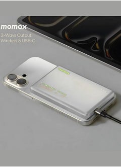 Momax Fast-Charging Power Bank for iPhone – 5000mAh, Slim, Portable, MagSafe-Compatible with USB-C Output  - Image 5