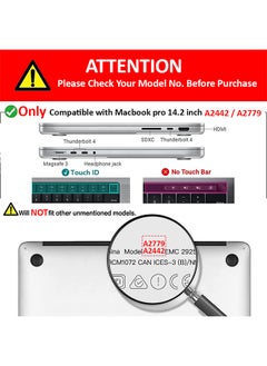 CATANES MacBook Air 14.2 Inch Case (2023-2021 Release) Models A2442 / A2779 Plastic Hard Shell Case White  - Image 2