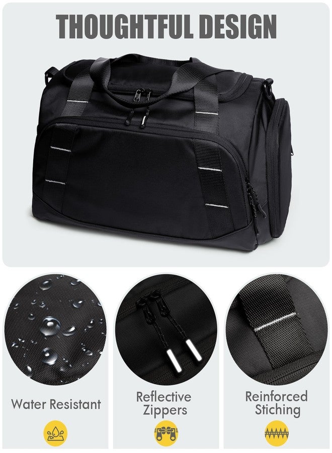 Prokva Small Gym Bag for Men, Travel Duffle Bag with Shoe Compartment, 16L Carry On Weekender Duffel Bag for Sports, Workout and Travel, Black - Image 4