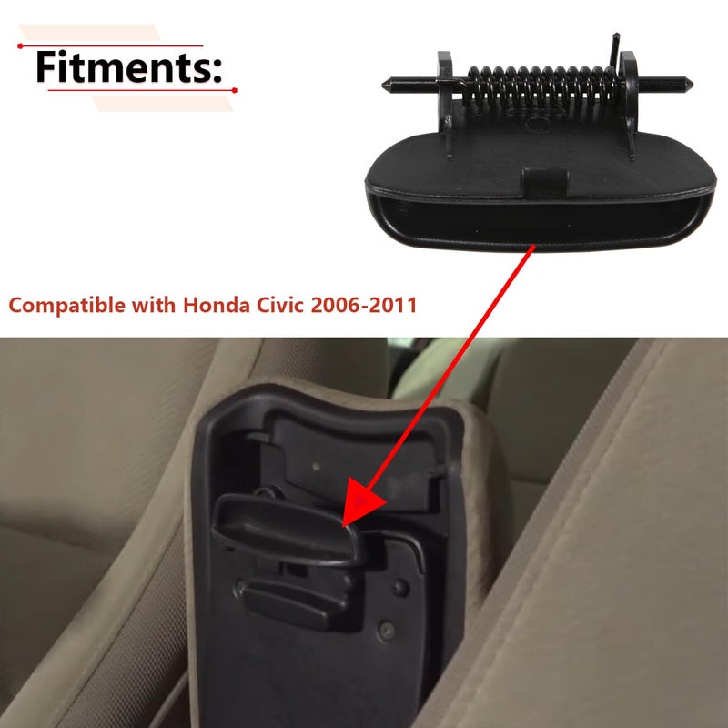 RLB-HILON Center Console Latch Compatible with Honda Civic 2006 2007 2008 2009 2010 2011 Year, for 83451-SNA-A01ZA - Image 2
