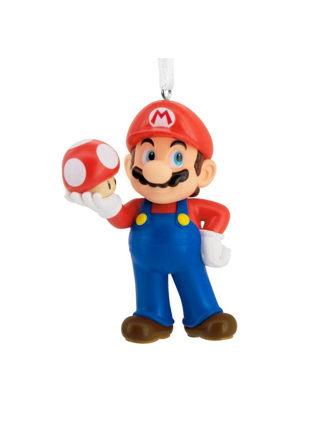 هولمارك لعبة سوبر ماريو من هولمارك نينتندو مع زينة عيد الميلاد على شكل فطر سوبر - Image 1
