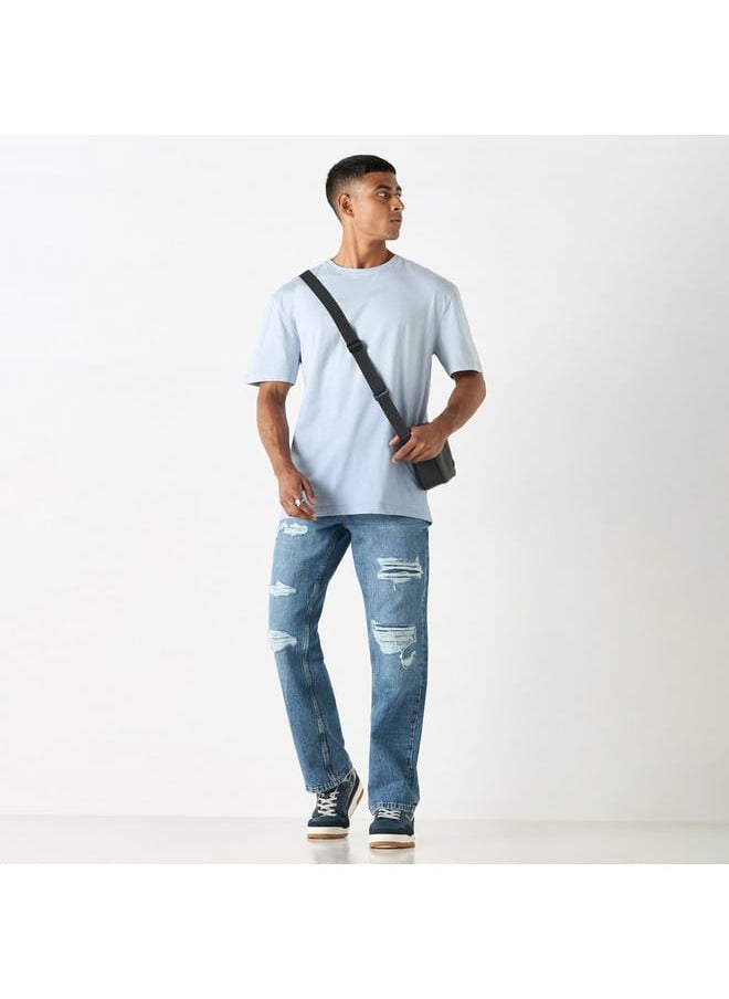 Lee Cooper Lee Cooper Printed T-shirt with Crew Neck and Short Sleeves  - Image 2