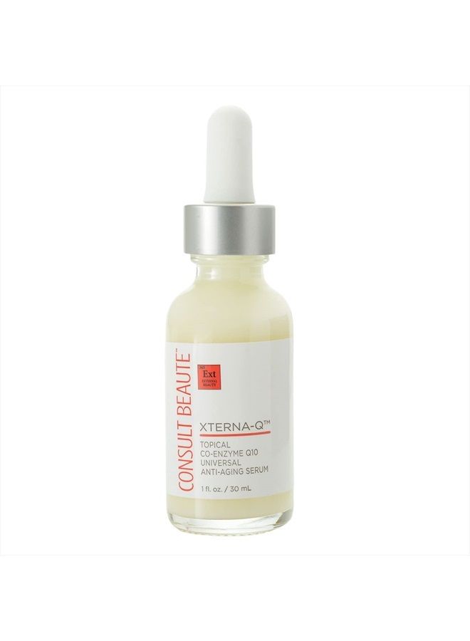 Consult Beaute سيروم مضاد للشيخوخة العالمي Xterna-Q مع إنزيم Q10 المساعد موضعي 1 أونصة - 1 عدد (عبوة من 1) - ببتيدات CoQ10 - مضاد للأكسدة - Image 1