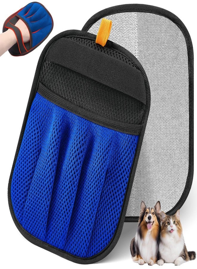 Salhap Pet Hair Removal Tool for Cats & Dogs, 2025 New Upgraded Electrostatic Gloves for Pet Hair, Reusable Pet Hair Remover Tool for Couch, Furniture, Carpet, Curtain & Car Seat (Blue) - Image 1