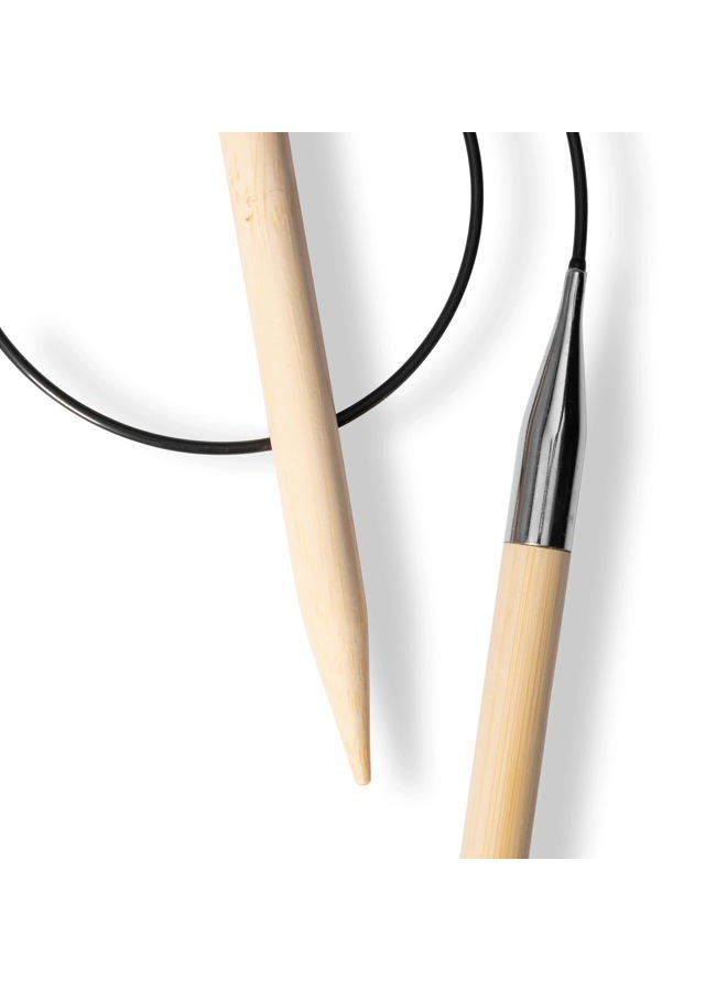 PRYM 222552-1 Circular Knitting Needles Bamboo 60 cm 8.00 mm, Wood Colour, Diameter 8 mm x 60 cm - Image 3