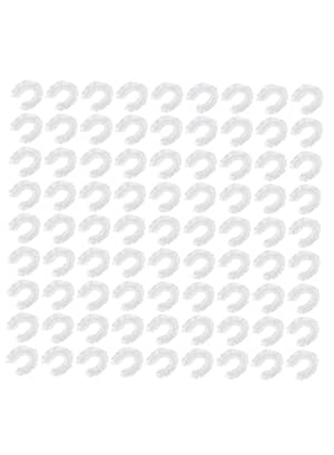 300pcs Disposable Waterproof Shower Caps For Women Elastic Plastic Hair Protection Bath Hats - Image 1
