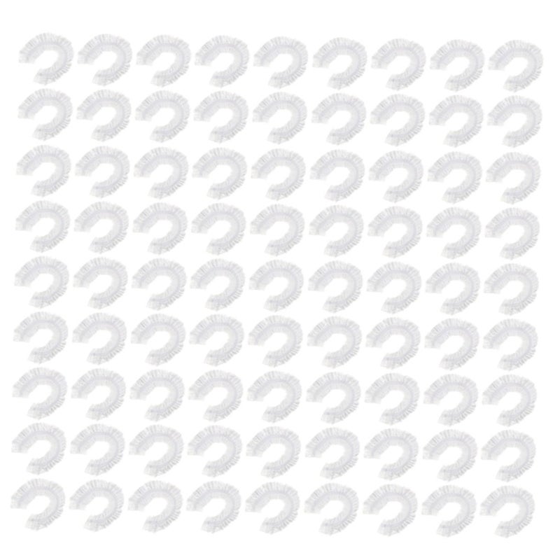 300pcs Disposable Waterproof Shower Caps For Women Elastic Plastic Hair Protection Bath Hats - Image 2