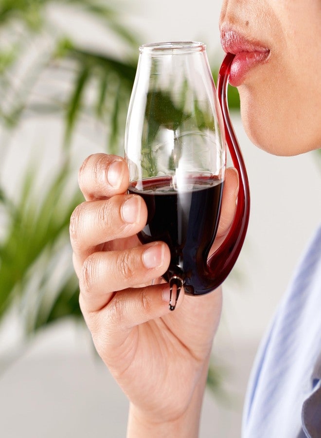 ترو أكواب بورت دورو الأصلية، طقم أكواب شرب نبيذ بورت، كوب نبيذ مع ماصة مدمجة، كوب شفاف، طقم من 4 قطع، سعة 3 أونصات - Image 4