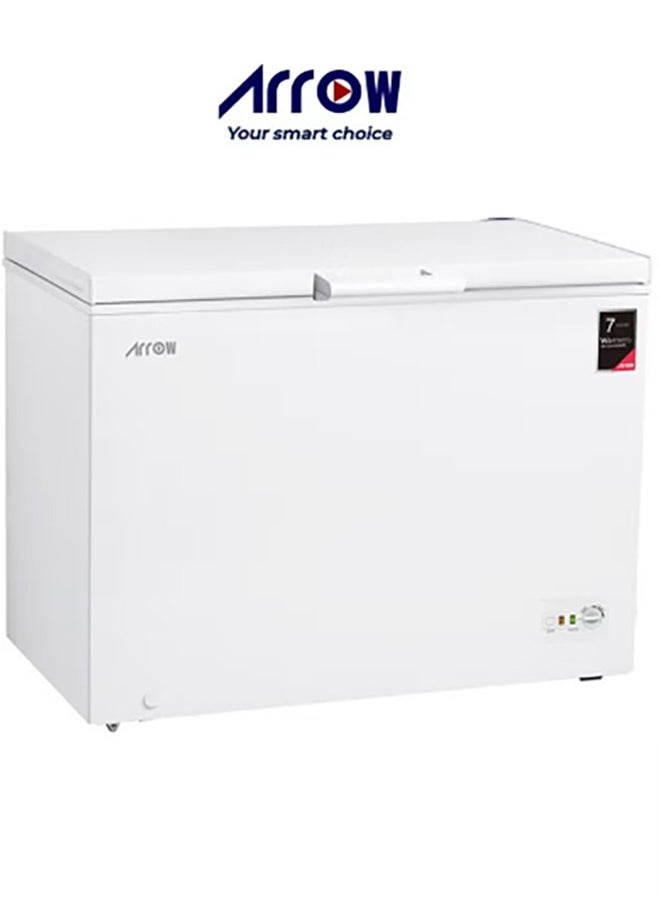 Arrow Chest Freezer 380L 13.4 Cu.Ft  with Multi Air Flow, No Frost Cooling, LED Lighting, Energy Saving, White Finish | RO-500F  - Image 1