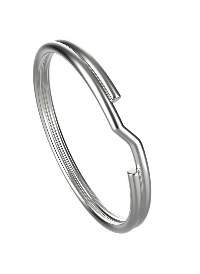 HoAoOo - Key Ring/Key Chain, 50 Pack 3/4 Inches 20Mm Split Round Metal Silver Keyring For Home/Car/Outdoor/Arts/Lanyards/Craftskeys Organization - Image 1