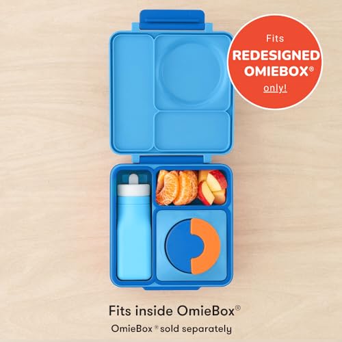 Omie OmieBox Reusable Silicone Water Bottle 87 oz Straw Top BPAFree PhthalateFree LeakProof Blue OmieBox Sold Separately - Image 3
