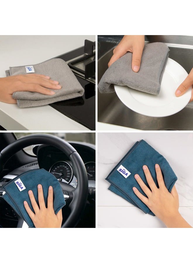Mr Siga Microfiber Cleaning Cloth, Pack of 6, Size: 13.8" x 15.7" - Image 4