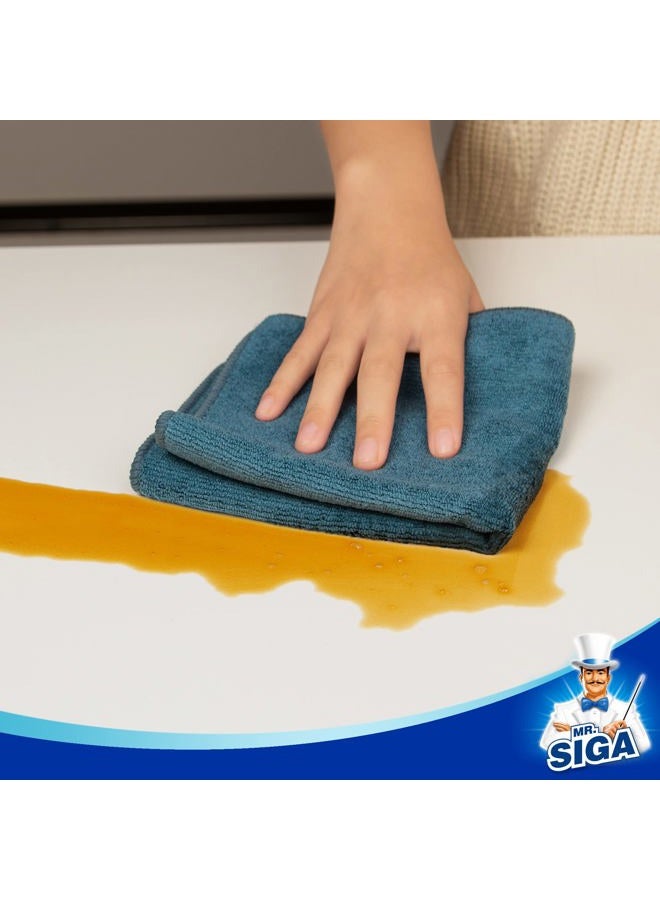 Mr Siga Microfiber Cleaning Cloth, Pack of 6, Size: 13.8" x 15.7" - Image 3
