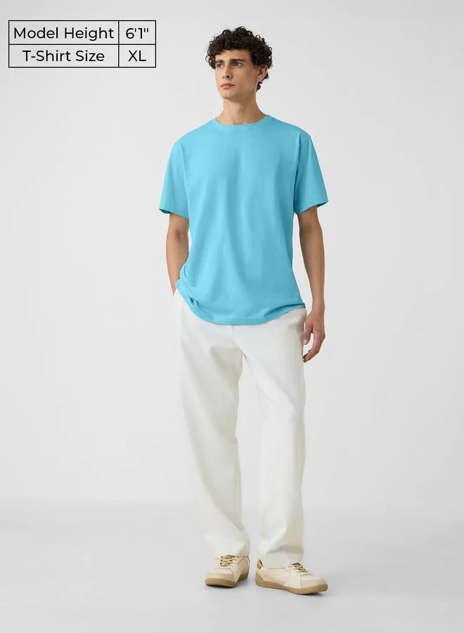 ذا سوليد ستور تيشيرت قطني بقصة مريحة