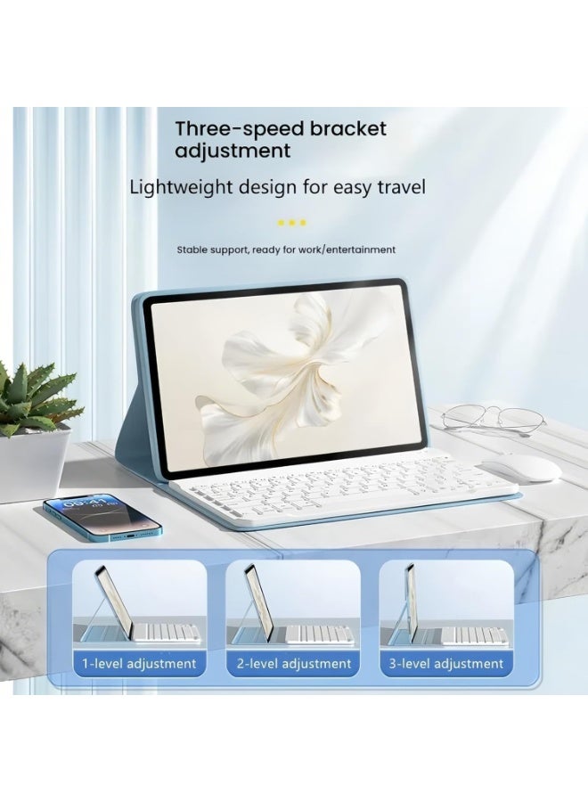 general Arabic and English Backlight Keyboard Case Compatible with Honor Pad X9a 11.5 inch 2025, Slim Case with Detachable Wireless Bluetooth Keyboard & Bluetooth Mouse - Image 3