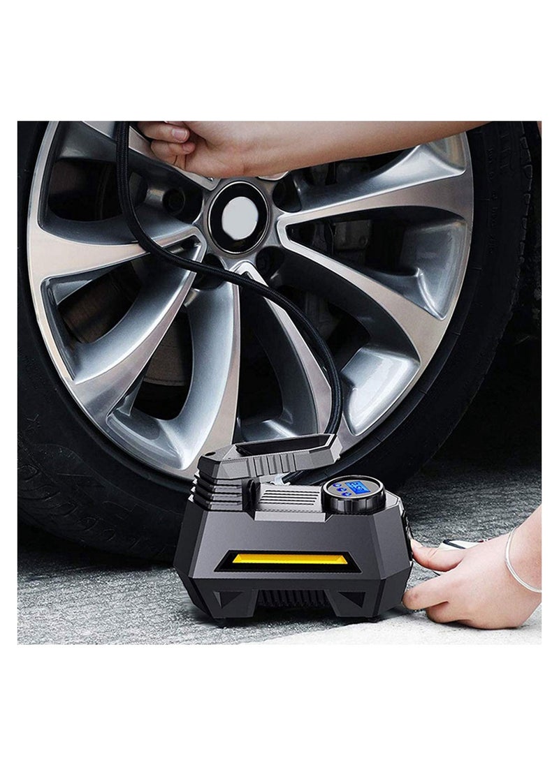 Cool Baby COOLBABY Portable Air Compressor Tire Inflator Car Tire Pump With Digital Pressure Gauge Bright Emergency Flashlight  - Image 3