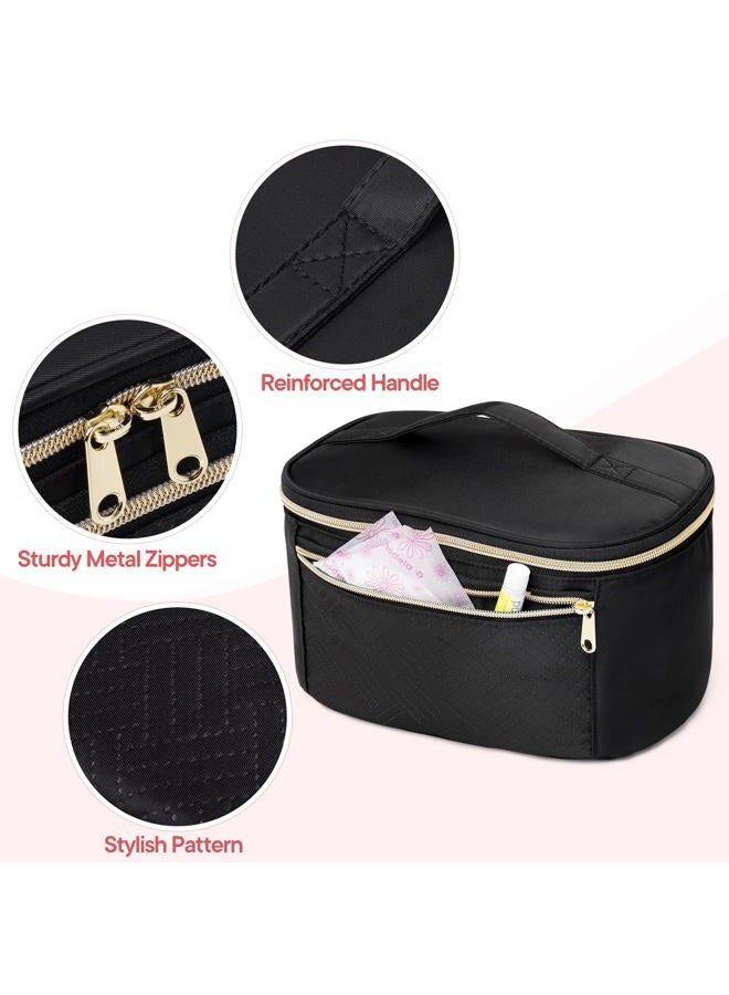 Fasrom Wearable Breast Pump Bag Compatible with Momcozy, Medela and Elvie Hands Free Pumps, Portable Carrying Case with Waterproof Mat for Working Moms Travel, Black (Bag Only, Patent Design) - Image 3
